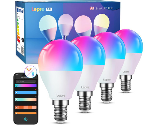 Розумна лампочка Lepro BP1 AI E14 (комплект 4 шт)