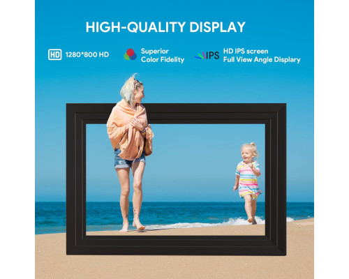 Цифрова фоторамка FRAMEO 10,1 дюйма з внутрішньою пам'яттю 32 ГБ