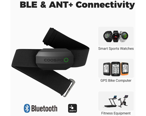 Нагрудний пульсометр COOSPO Bluetooth H808S