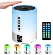 Нічник-будильник Bluetooth-колонка /  нічна лампа Juylux з розумним сенсорним датчиком