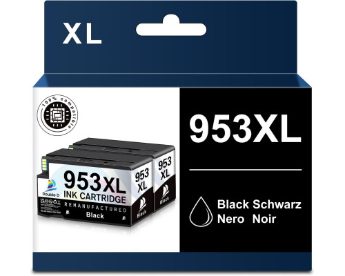 Чорнильний картридж DOUBLE D 953XL чорного кольору для HP 953XL