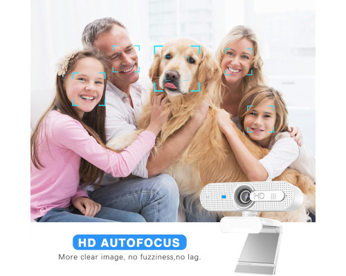 Веб-камера ASHU HD 1080P для комп'ютера, ноутбука з автофокусом
