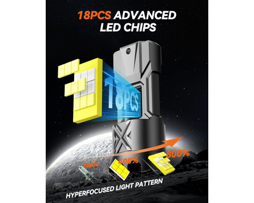 Світлодіодна лампа AGPTEK H7 100 Вт 24000 LM 6000K (упаковка з 2 шт.)