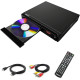 Компактний DVD-програвач WISCENT для телевізора з HDMI/RCA/USB/мікрофоном