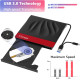 Зовнішній CD-привід Cocopa USB 3.0 Type-C CD/DVD-RW записувач
