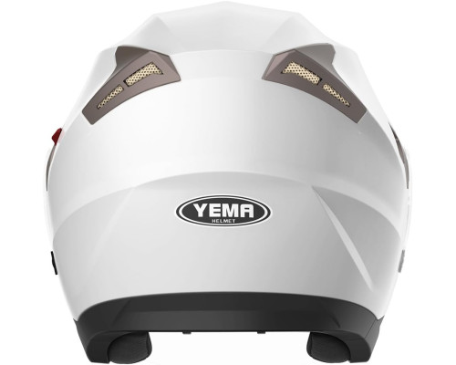 Мотошолом YEMA YM-627 з подвійним сонцезахисним козирком (розмір XL)