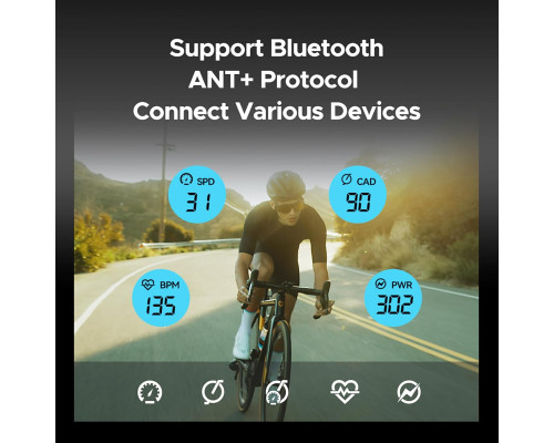 Велокомп'ютер CC500 GPS ANT+ Bluetooth / бездротовий спідометр для велосипеда з автоматичним підсвічуванням