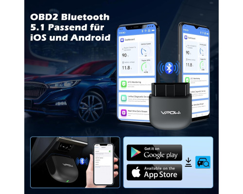 Зчитувач кодів OBD2 Bluetooth 5.1