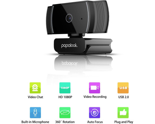 Веб-камера PAPALOOK HD 1080P AF925 з автофокусом