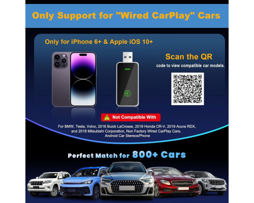 Бездротовий адаптер Carplay для iPhone