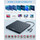 Зовнішній CD DVD привід для ноутбука USB 3.0 Type-C