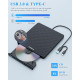 Зовнішній CD DVD привід для ноутбука USB 3.0 Type-C