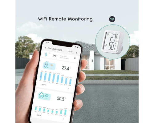 Термометр-гігрометр Inkbird IBS-TH3-PLUS з Wi-Fi з РК-екраном