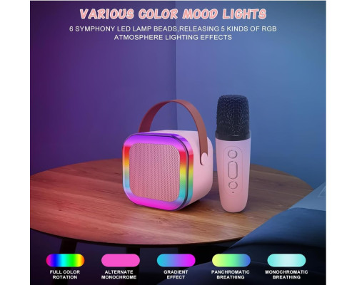 Портативна акустична система K12 Bluetooth з караоке-машиною та 5.3-дюймовим PA-звуковим супроводом