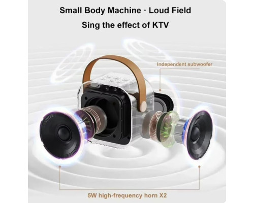 Портативна акустична система K12 Bluetooth з караоке-машиною та 5.3-дюймовим PA-звуковим супроводом
