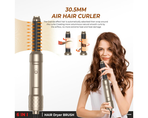 Набір термощіток для укладання волосся Atopskins Airstyler 6 в 1