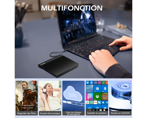 Зовнішній CD/DVD-привід Cocopa USB 3.0