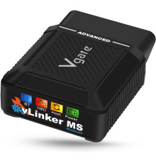 Автомобільний сканер Vgate vLinker MS Bluetooth OBD2 для iPhone/iOS, Android та Windows