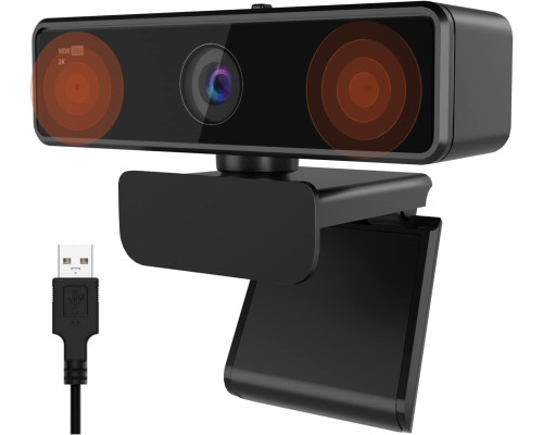 Веб-камера NUROUM V11 2K для ПК 1080P 60FPS USB з мікрофоном