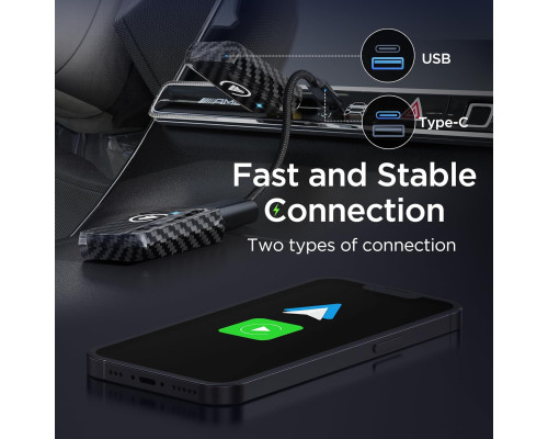 Бездротовий адаптер MSXTTLY CarPlay Android Auto 2 в 1