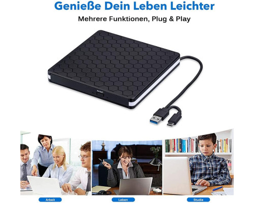 Зовнішній CD-DVD записувач та зчитувач Amicool з USB 3.0