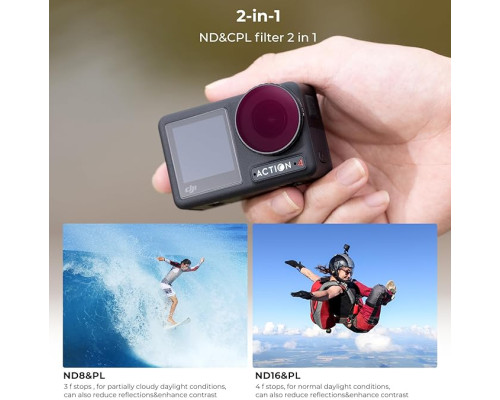 Фільтр K&F Concept ND8&PL+ND16&PL+ND32&PL+ND64&PL