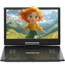 15,7-дюймовий портативний DVD-програвач із роздільною здатністю HD 14,1 дюйма
