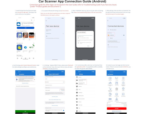 Діагностичний сканер Veepeak OBDCheck BLE+ Bluetooth OBD II