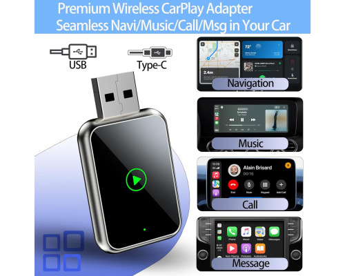 Бездротовий адаптер CarPlay для iPhone