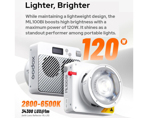 Світлодіодний відеопрожектор GODOX ML100Bi