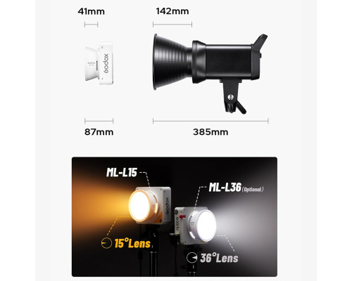 Світлодіодний відеопрожектор GODOX ML100Bi