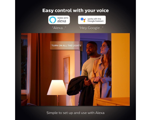 Комплект із 2 світлодіодних ламп Philips Hue White and Color Ambiance Smart / цоколь GU10 / 350 люмен / підтримка Bluetooth