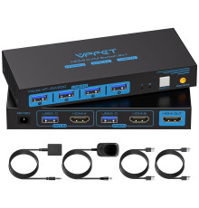 HDMI KVM-перемикач для 2 ПК та 1 монітора