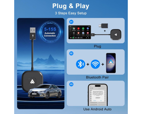 Бездротовий адаптер Android Auto