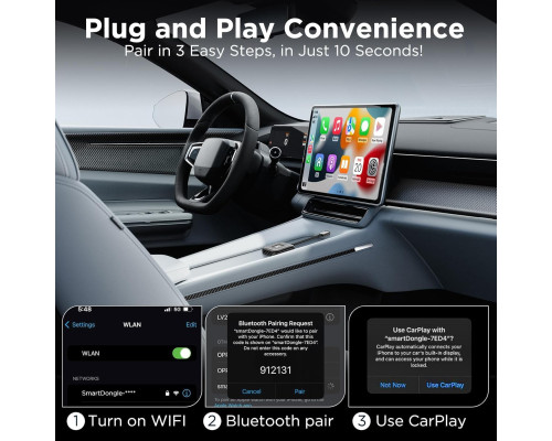 Бездротовий адаптер CarPlay для Apple iPhone