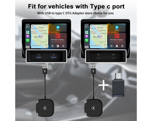 Бездротовий адаптер CarPlay для Apple iPhone
