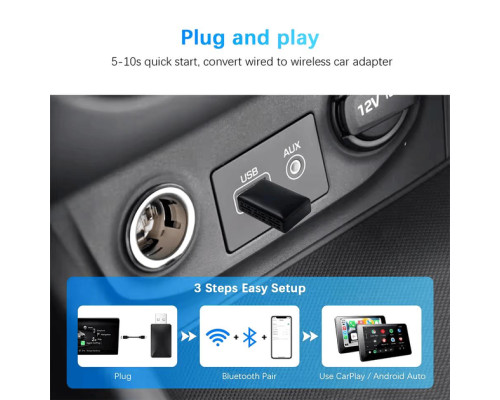 Адаптер для бездротового Apple CarPlay / Android Auto