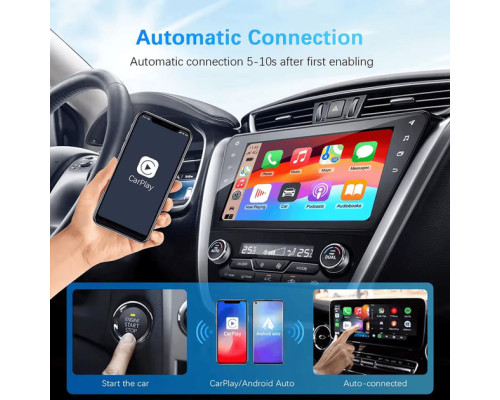 Адаптер для бездротового Apple CarPlay / Android Auto