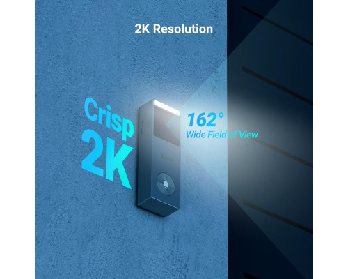 Камера дверного дзвінка EZVIZ HP3 Pro 2K із сонячною батареєю