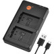 Акумулятор USB Dual Quick Charger для Lumix