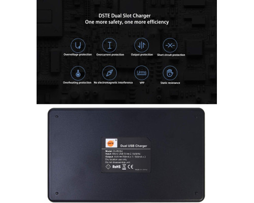 Акумулятор USB Dual Quick Charger для Lumix