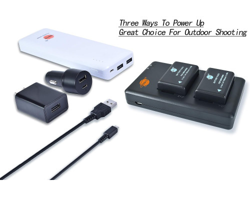 Акумулятор USB Dual Quick Charger для Lumix