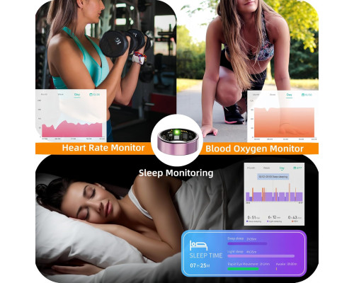 Розумне смарт-трекер-кільце Health Tracker, р.8