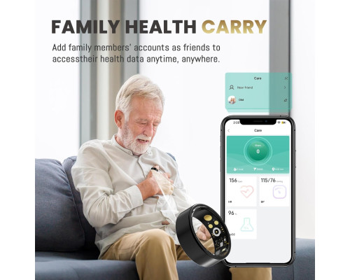 Розумне смарт-трекер-кільце Health Tracker, р.8