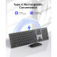 Бездротова Bluetooth-клавіатура та миша seenda SKM64-3