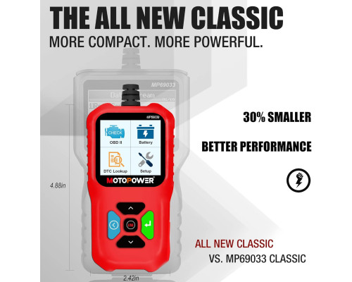 Автомобільний OBD2 сканер MOTOPOWER MP69038