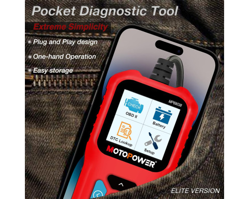 Автомобільний OBD2 сканер MOTOPOWER MP69038