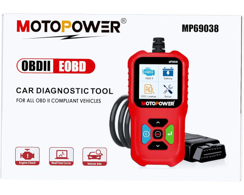 Автомобільний OBD2 сканер MOTOPOWER MP69038