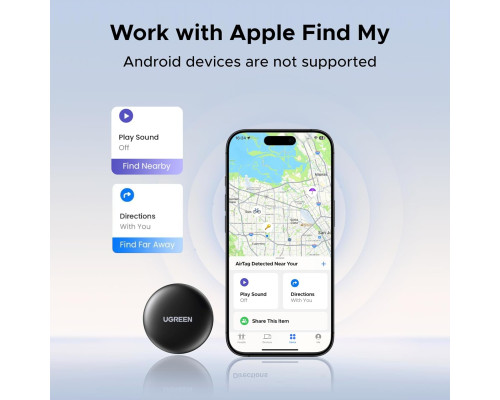 FineTrack Mini 2 Pcak Bluetooth-трекер UGREEN