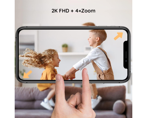 Відеоняня BOIFUN 2K з розділеним екраном